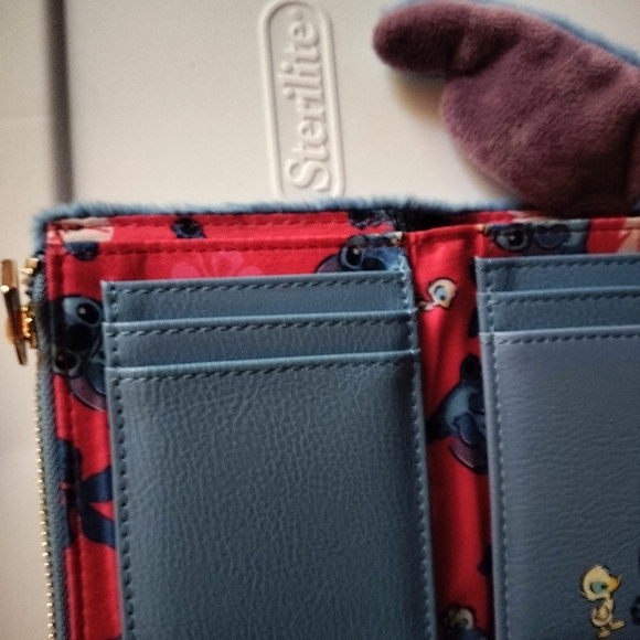 Loungefly Fuzzy Stitch Backpack & Wallet - Box Lunch Exclusive - Picture 11 of 14